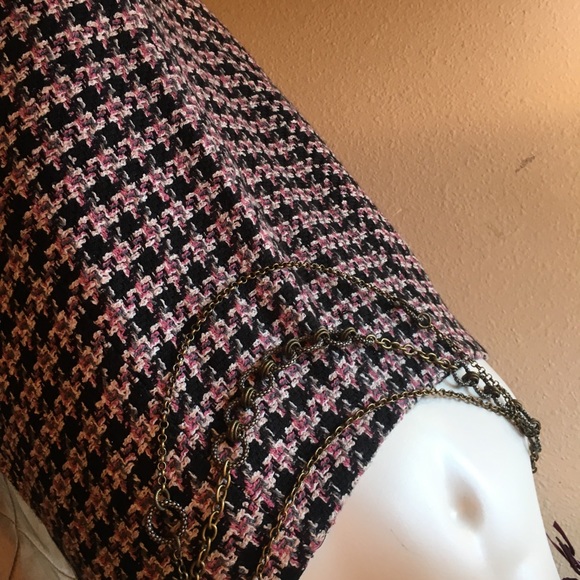 💍 Vintage Uniform John Paul Richard Checker Skirt - Picture 7 of 8